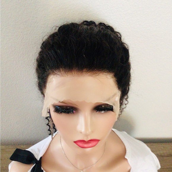 Beautiful 360 100% Human Hair Lace Wig Baby Curl Wig for Women 22 inch - Picture 5 of 10